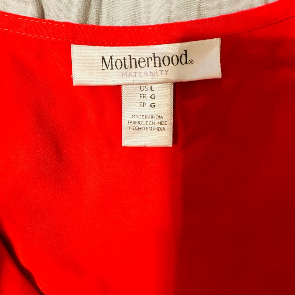 Motherhood Maternity Red Dress